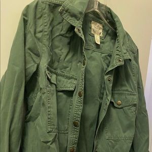 VINTAGE MILITARY CAMO ARMY GREEN SHIRT JACKET EDGY